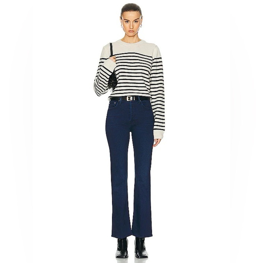 MOTHER The Tripper Ankle in Taking Shape Dark Wash Button Fly in Size 27